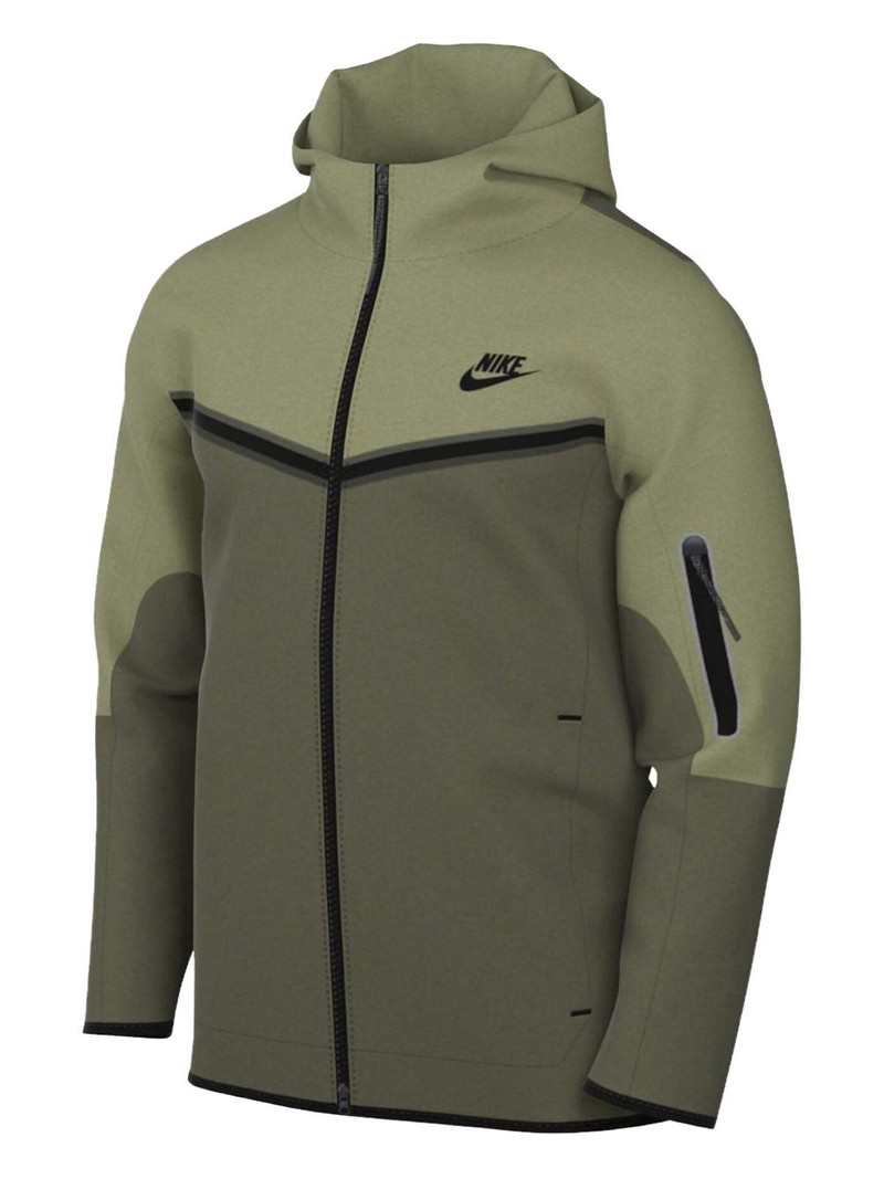 swoosh-logo detail hoodie 1