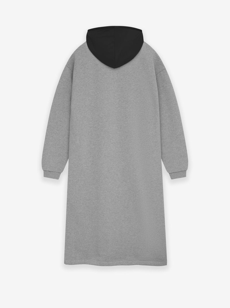 Womens Nylon Fleece Hooded Dress 2