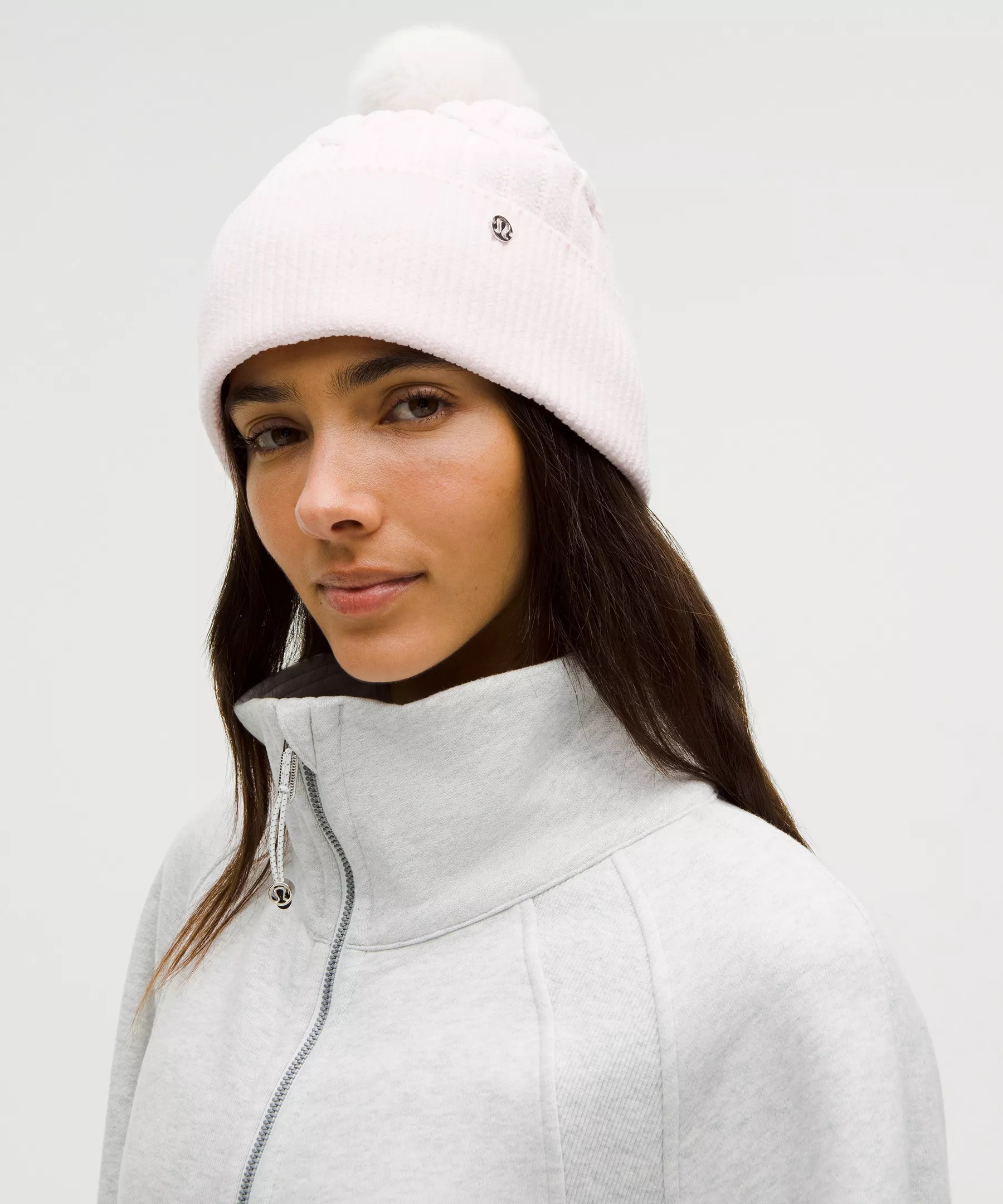 Women's Cable-Knit Pom-Pom Beanie - 2