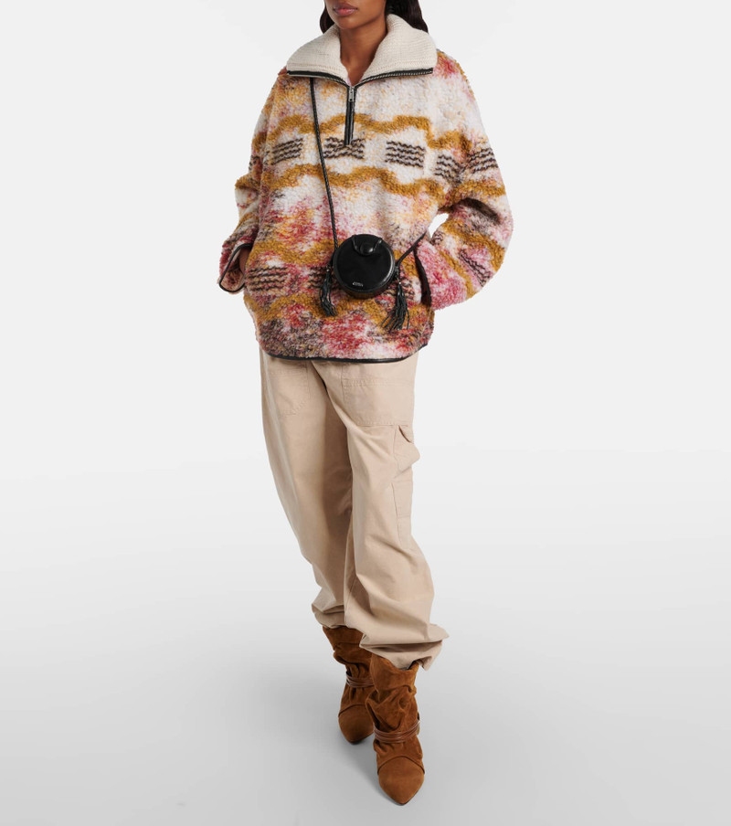 Isabel Marant Étoile Marner fleece half-zip sweater outlook