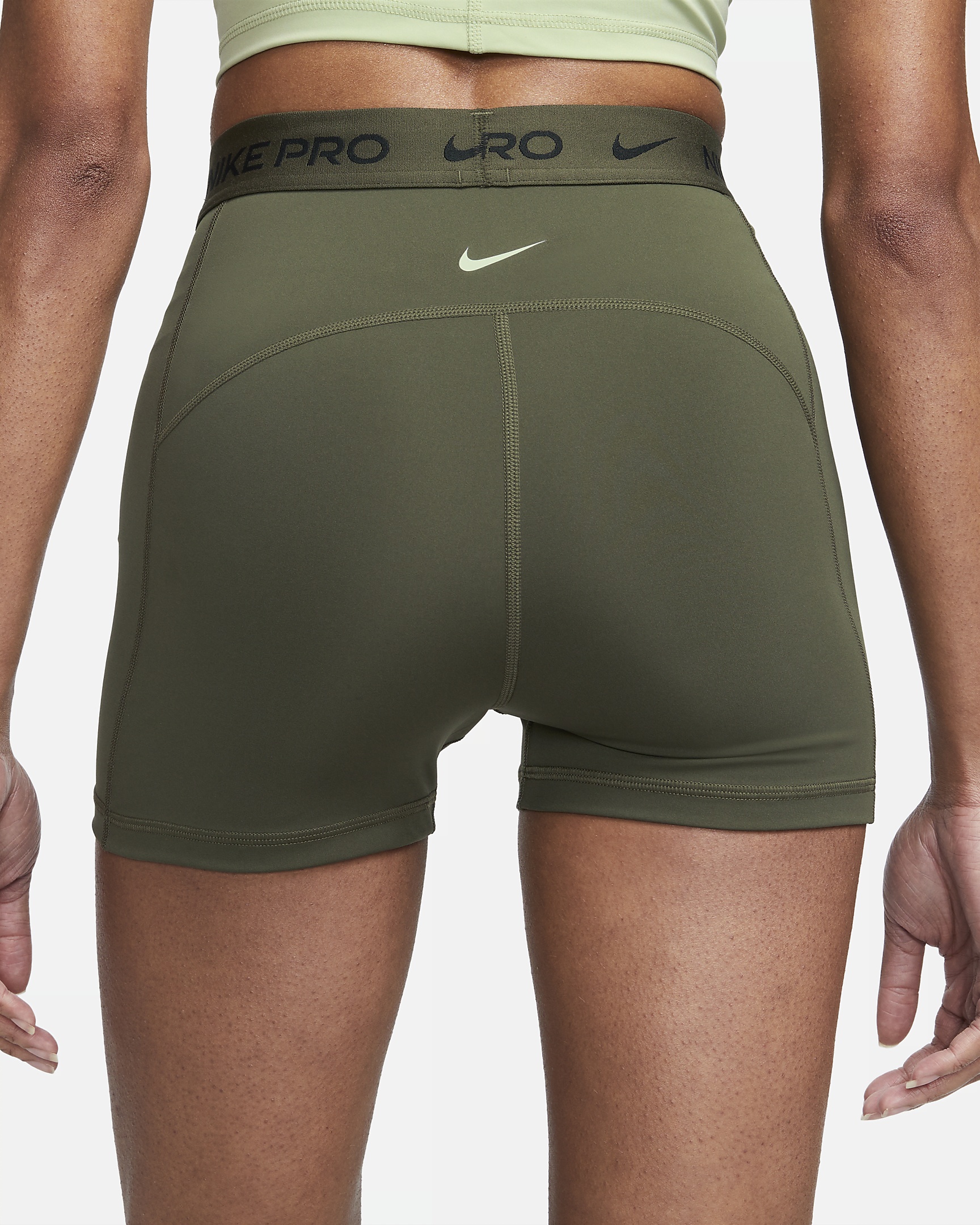 Nike Pro Dri-FIT Women's High-Waisted 3" Shorts - 3