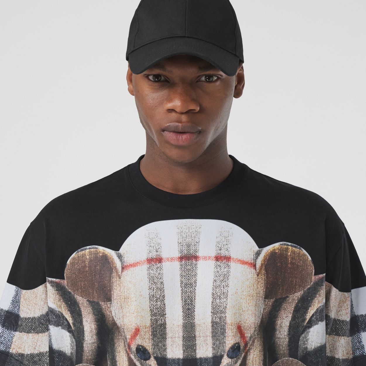 Thomas Bear Print Cotton Oversized T-shirt - 3