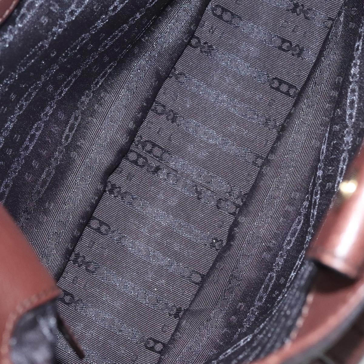 CELINE Hand Bag Wool Leather Gold Brown - 11