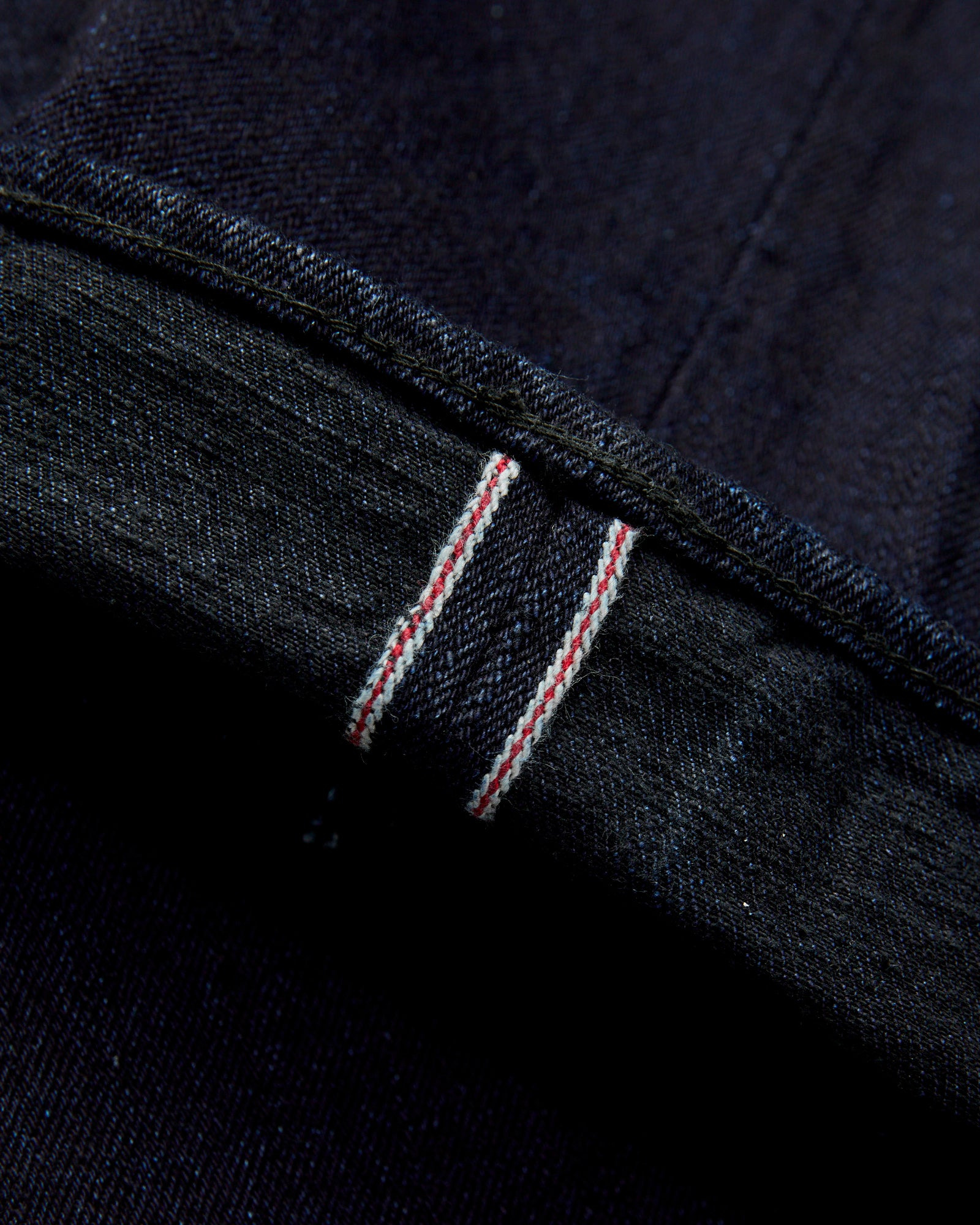 B1110SRB "Super Rough" Indigo/Black 15.5oz Selvedge Denim - Tapered Fit - 8