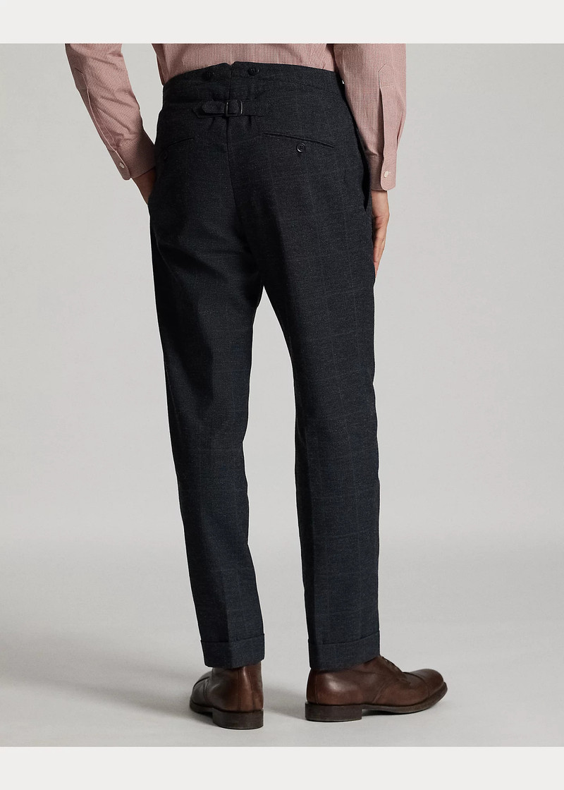 Slim Fit Indigo Checked Suit Trouser 4