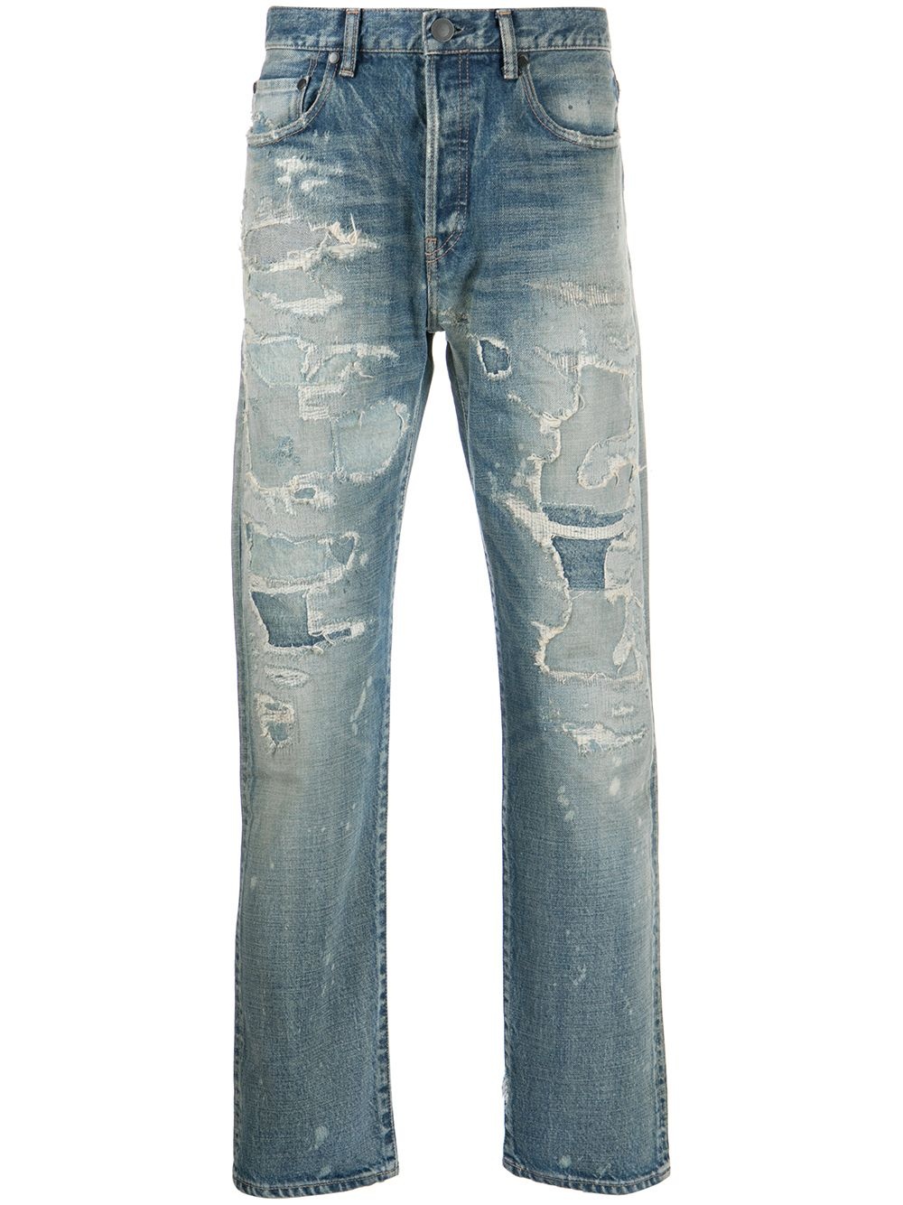 Daze heavy-repair wash jeans - 1