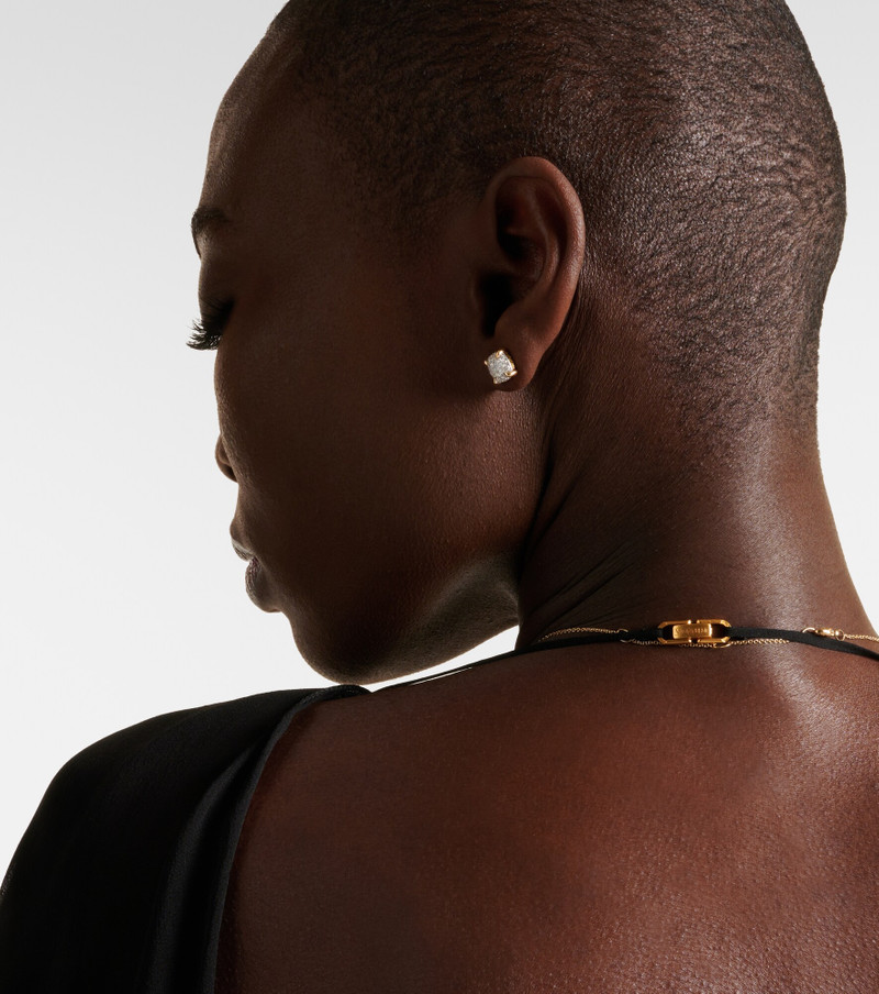 Châtelaine® 18kt gold earrings with diamonds 3