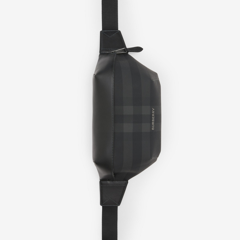 Burberry Charcoal Check and Leather Sonny Bum Bag outlook
