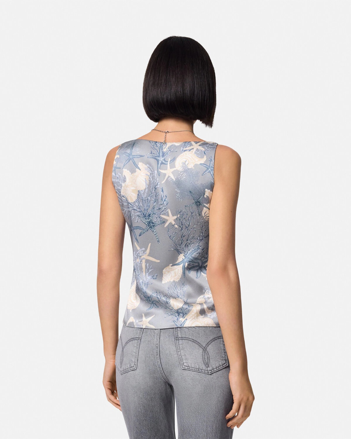 Barocco Sea Silk Cowl Camisole Top - 5