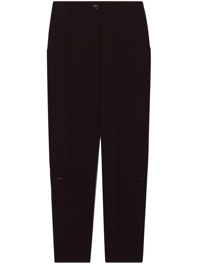 high-waisted tailored trousers 1