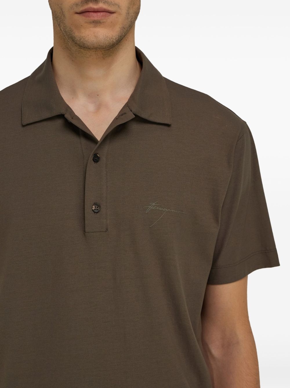 signature cotton polo shirt - 5