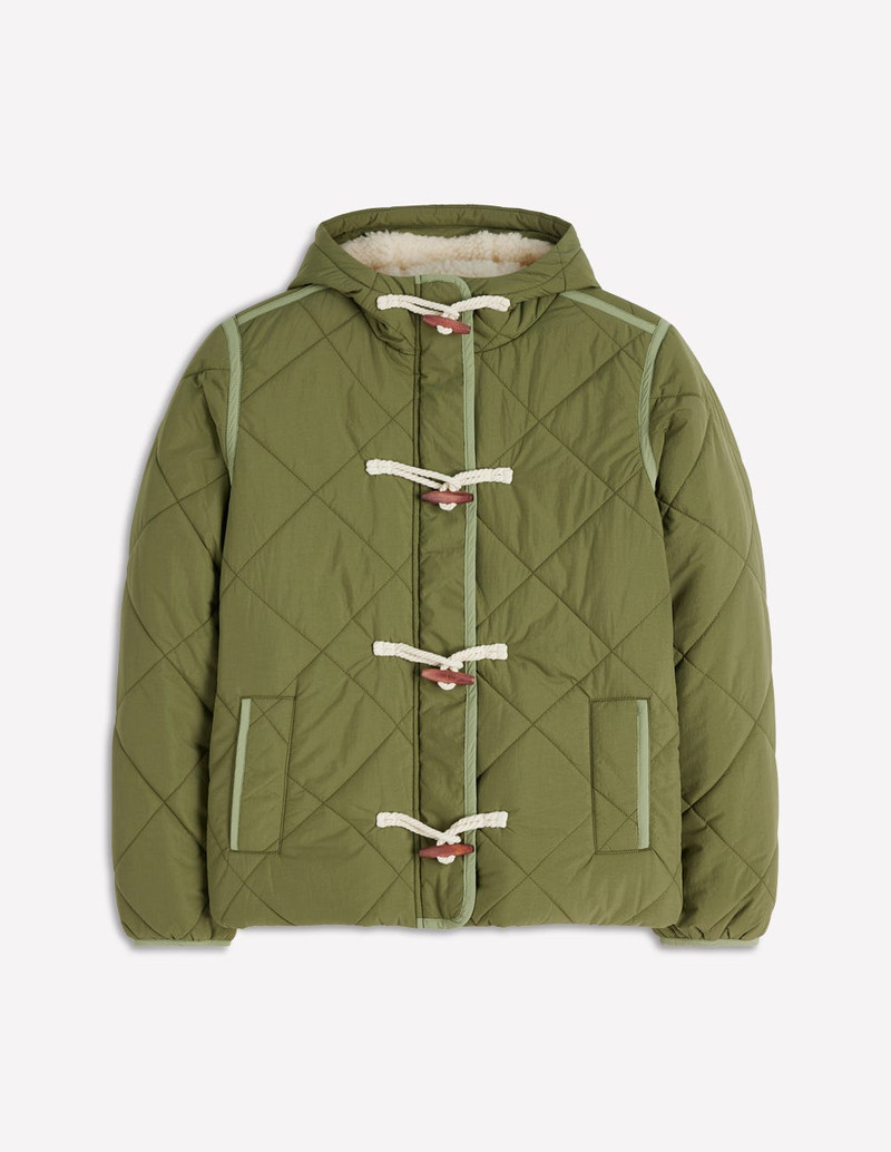 Duffle Quilted Parka-Green 1