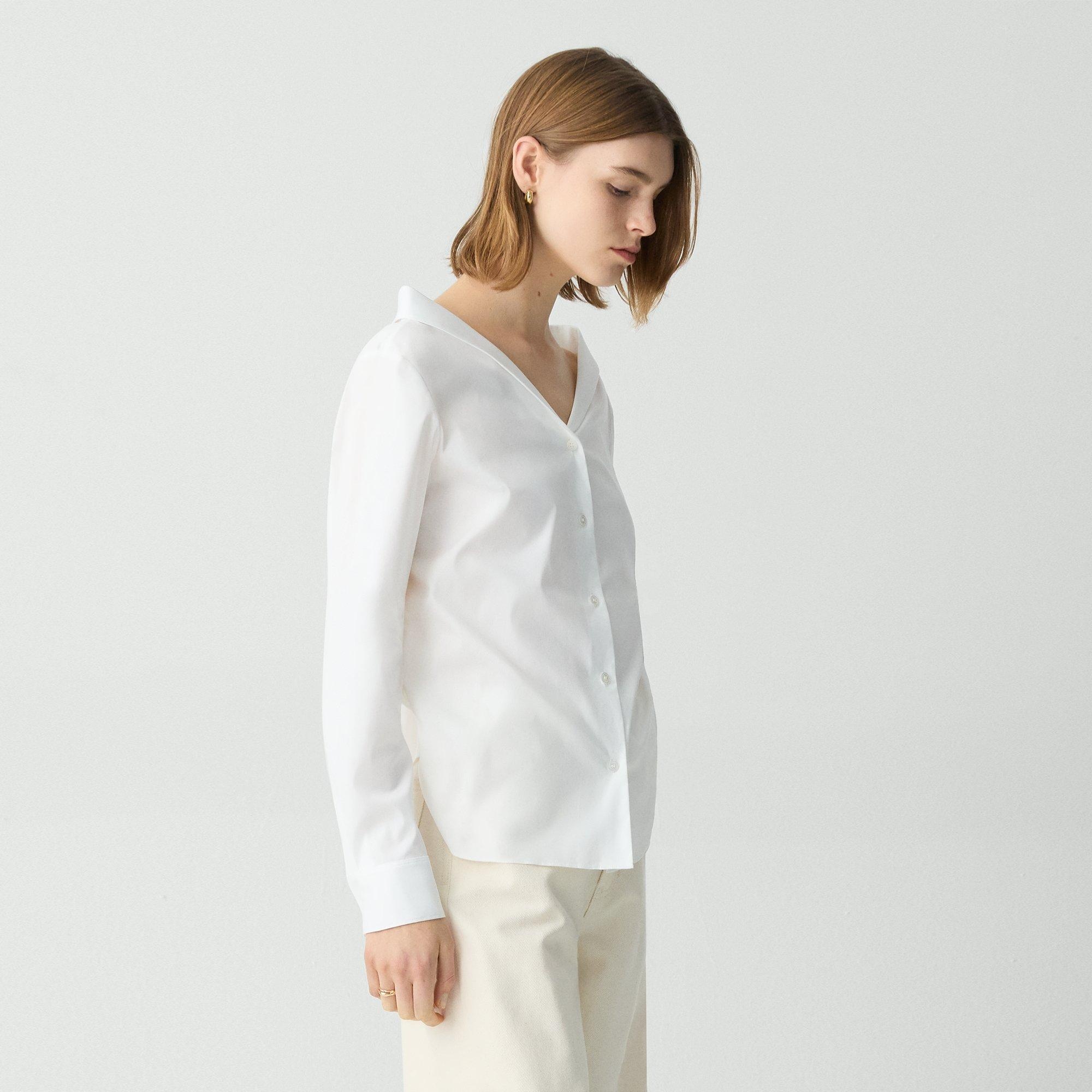 Off-The-Shoulder Blouse in Good Cotton - 3