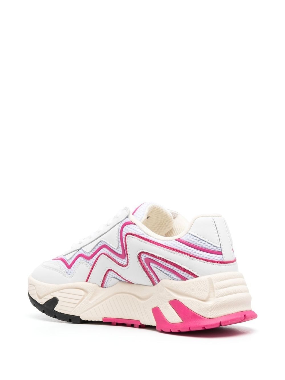 panelled low-top sneakers - 3