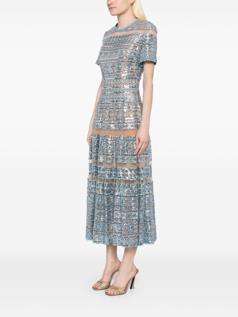 embroidered tulle dress - 3