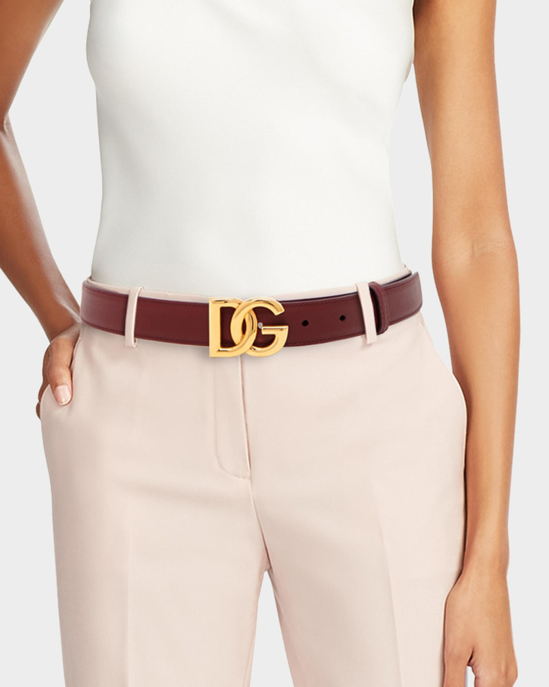 Dolce & Gabbana DG Logo Leather Belt outlook