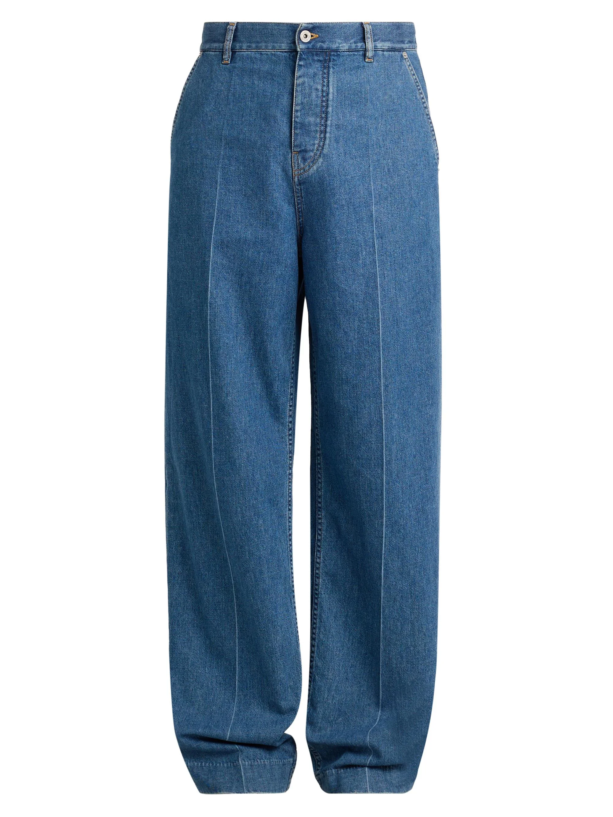 Men's Atlantic Blue Straight Jeans - Medium Blue - 1