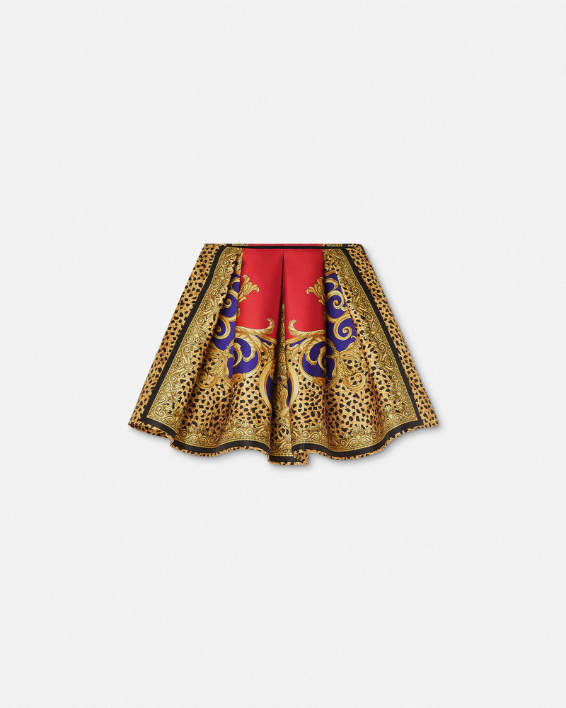 Cheetah Barocco Silk Duchesse Ballet Skirt - 1