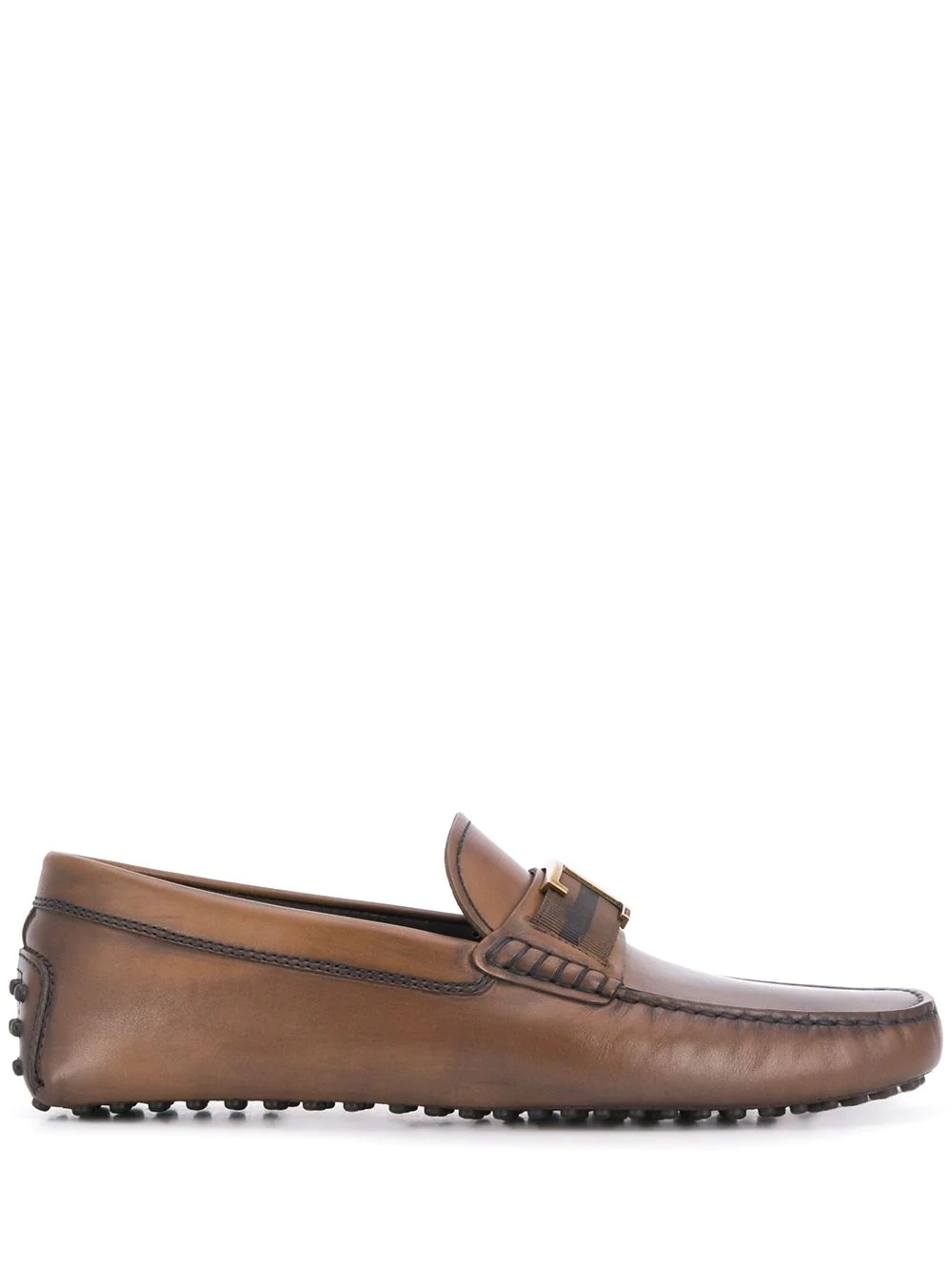 T plaque loafers - 1