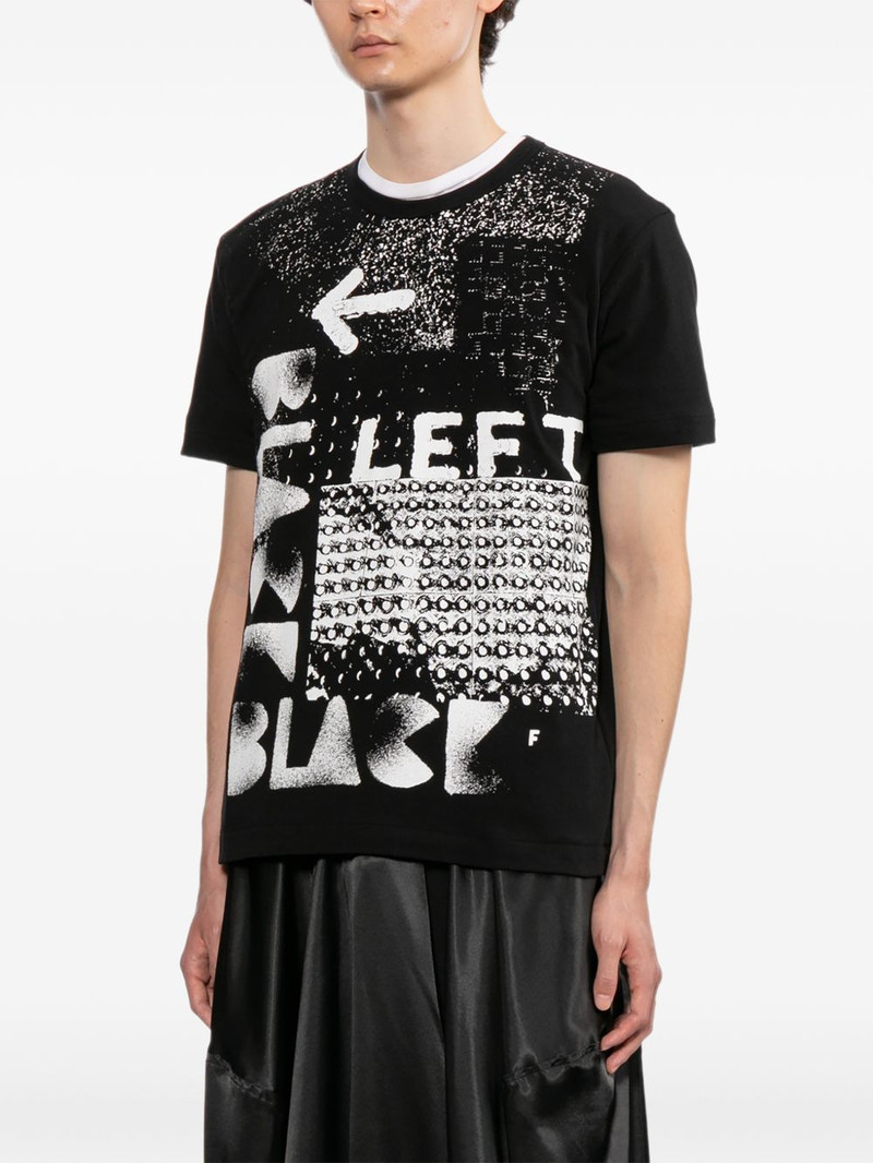 slogan-print T-shirt 1