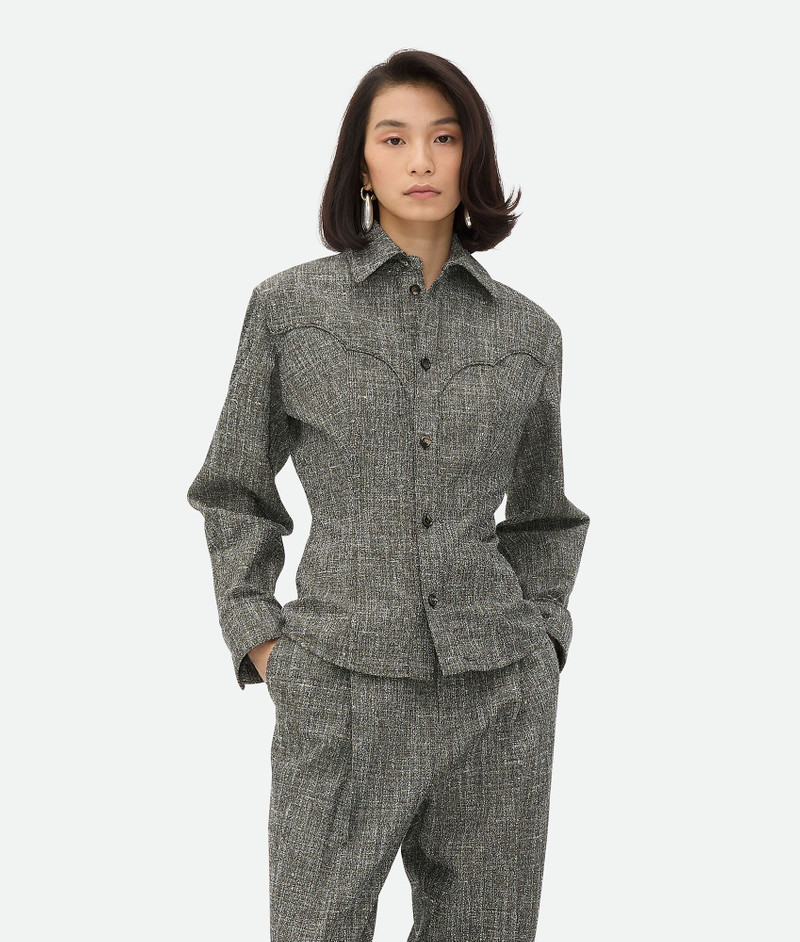 Melange Viscose And Silk Shirt - 1