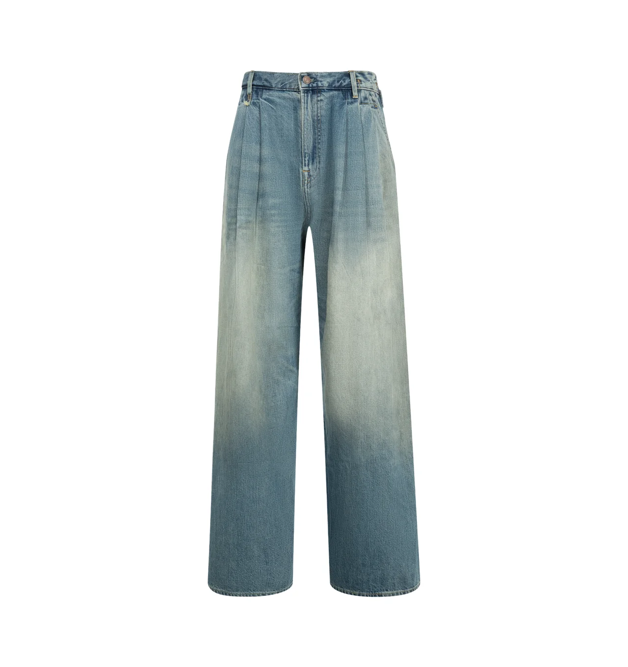 Triple Pleated Wide Leg - 1