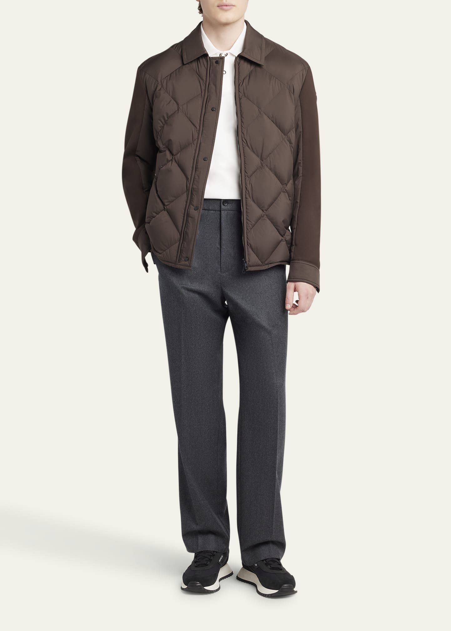 Men's Edit Diamond Quilt Aiguille Shirt Jacket - 2