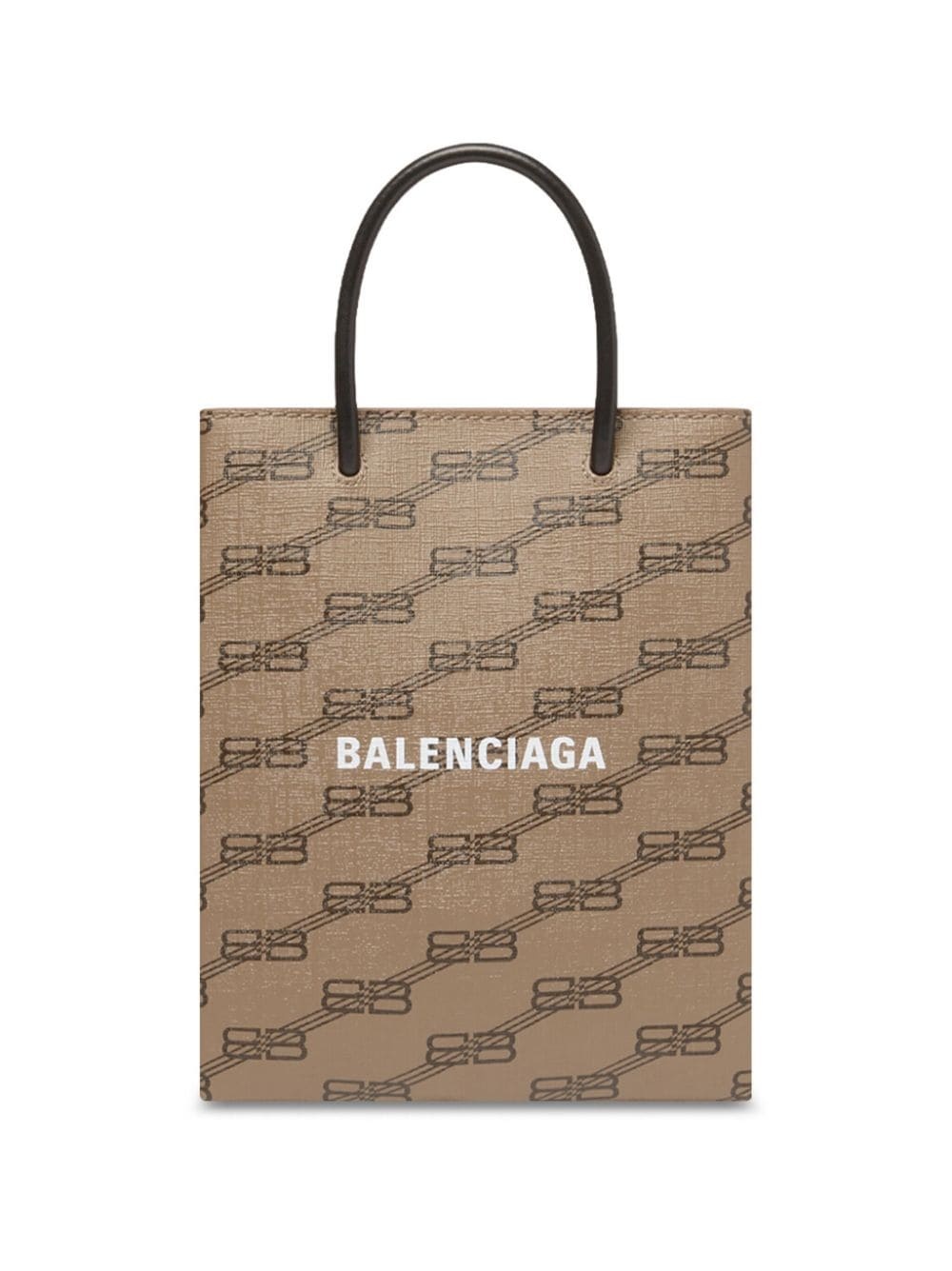 BB monogram-print canvas tote bag - 1