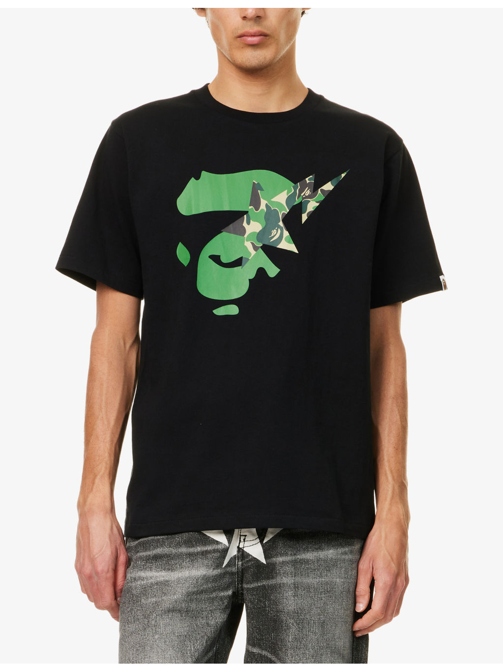 Ape Face Star Cotton-Jersey T-Shirt - 3