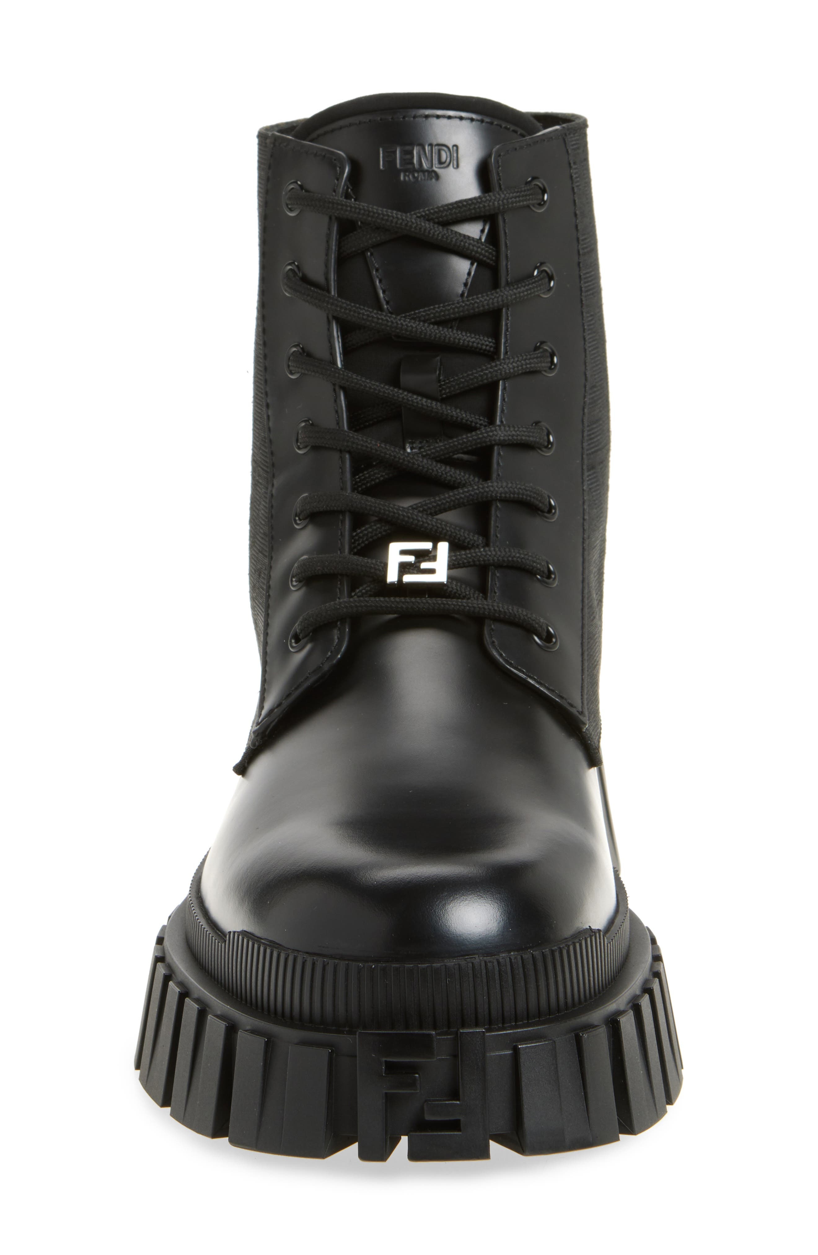 Fendi Force Biker Boot in Nero/Tabbaco at Nordstrom - 4