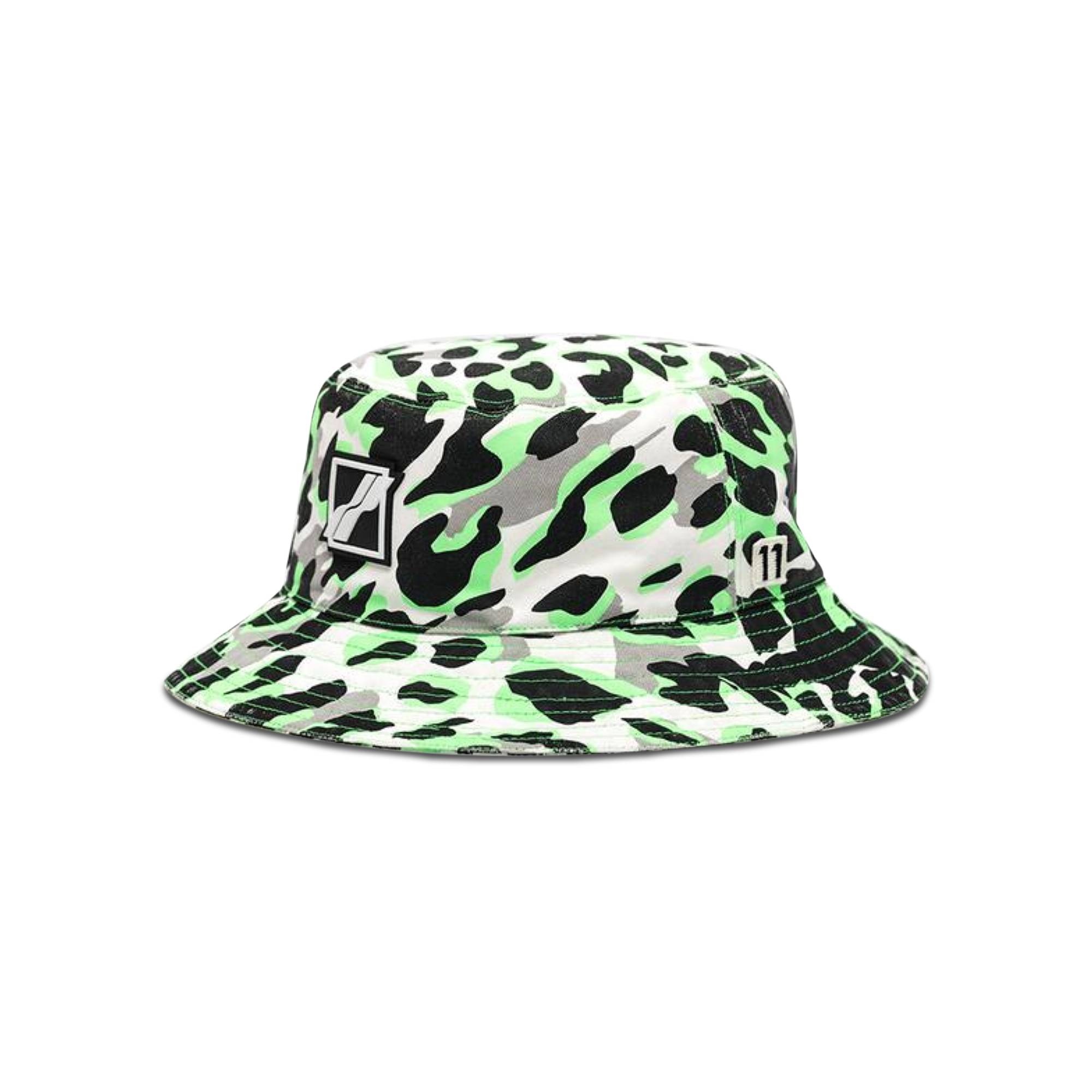 We11done Leopard Bucket Hat 'Neon Green' - 2