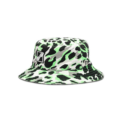 We11done We11done Leopard Bucket Hat 'Neon Green' outlook