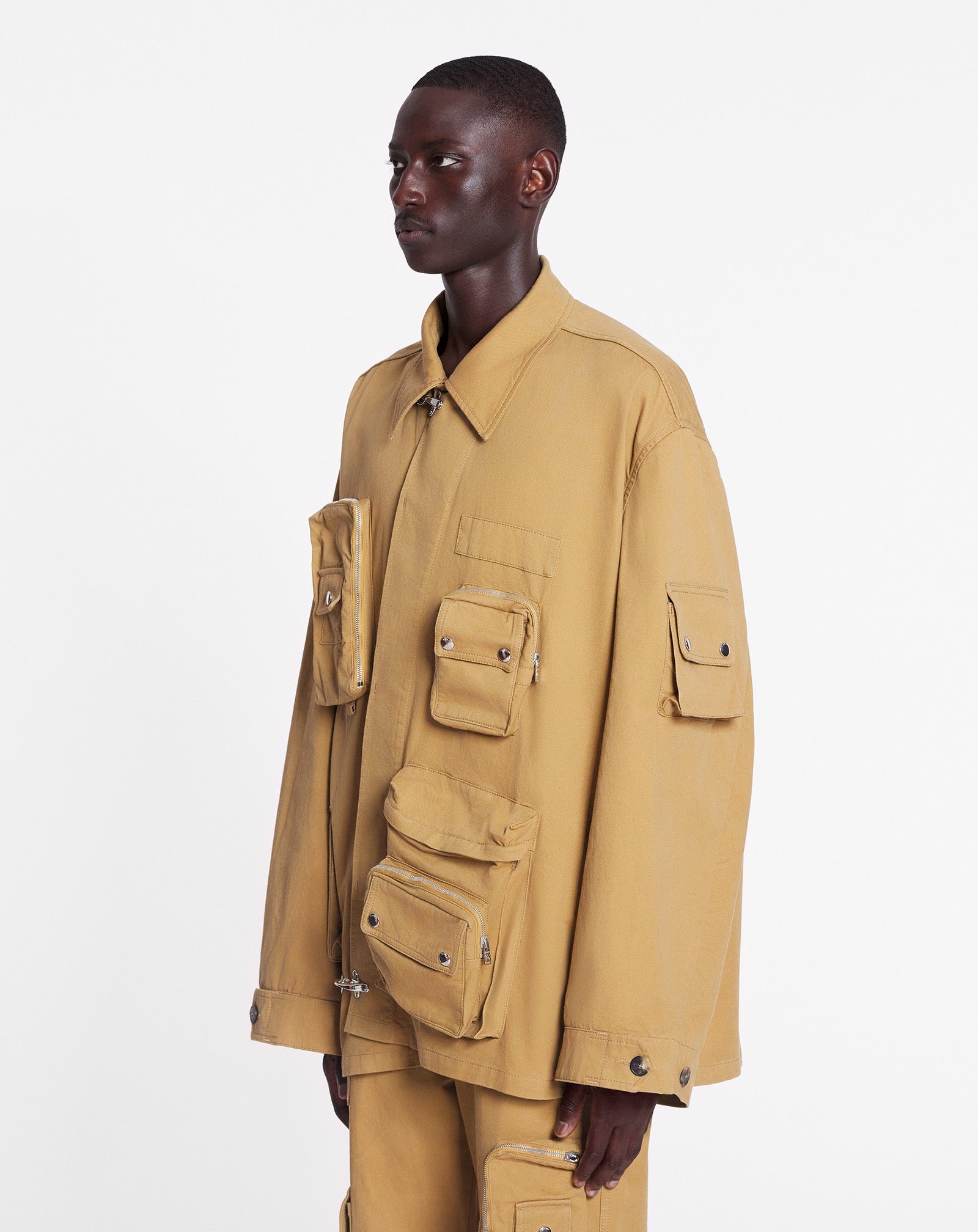 LANVIN X FUTURE ASYMMETRICAL UTILITY JACKET - 5