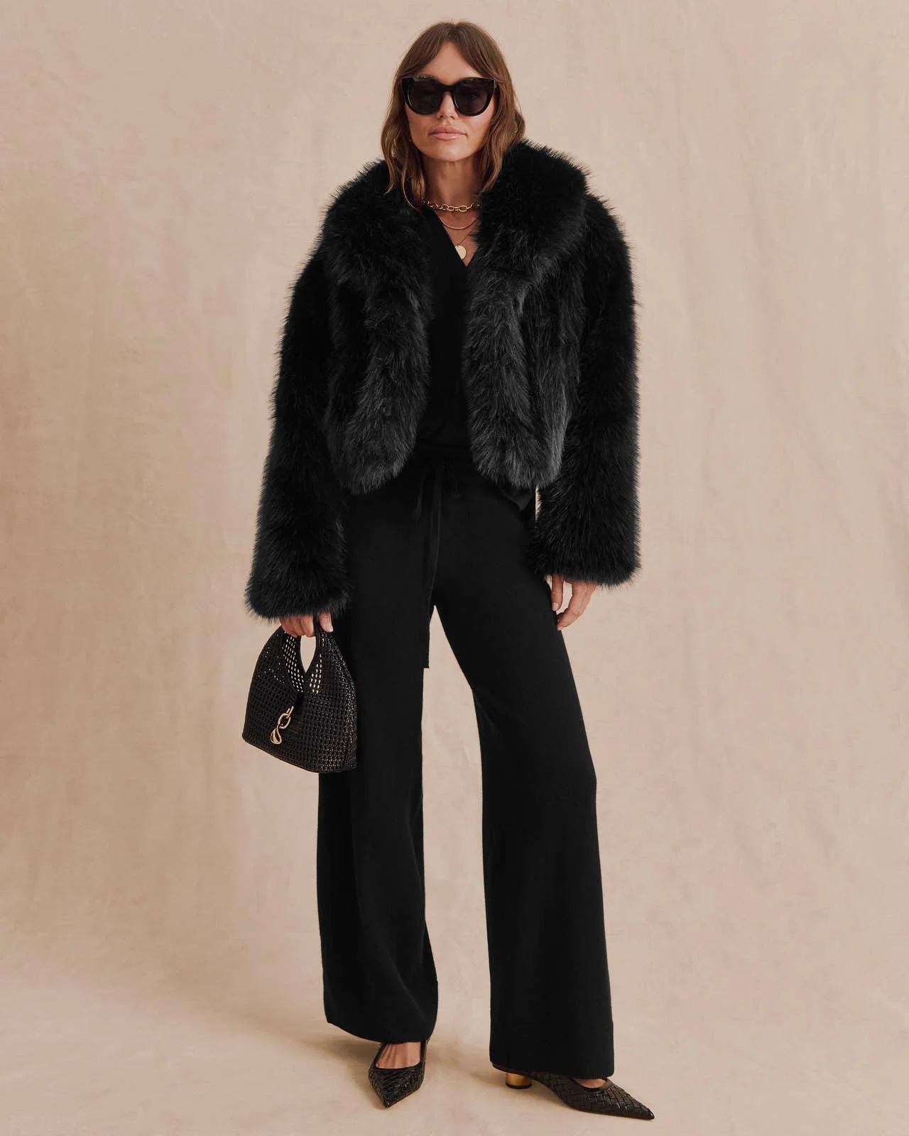 Lucianna Faux Fur Jacket - 1