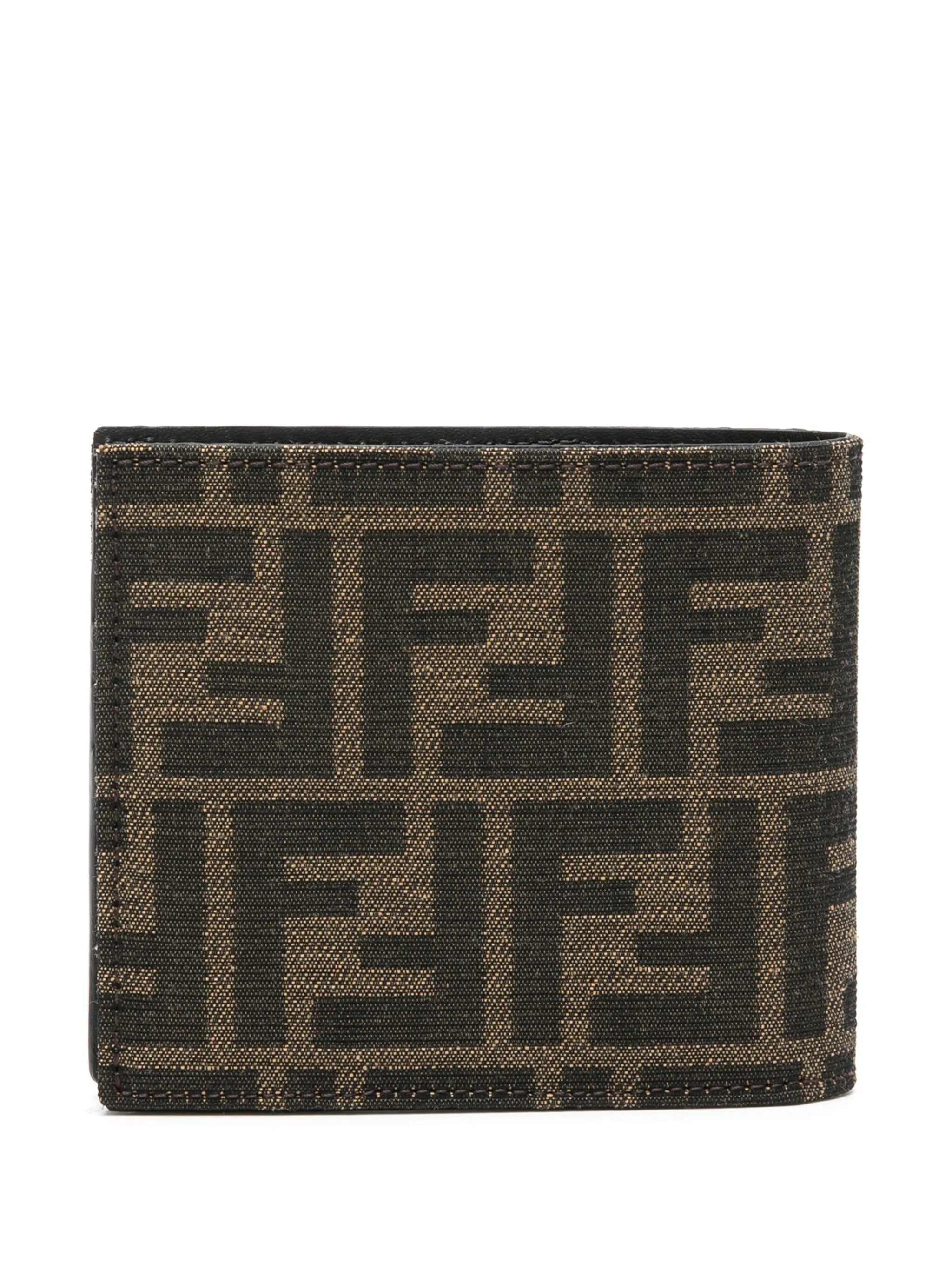 FF-jacquard Leather Wallet - 3