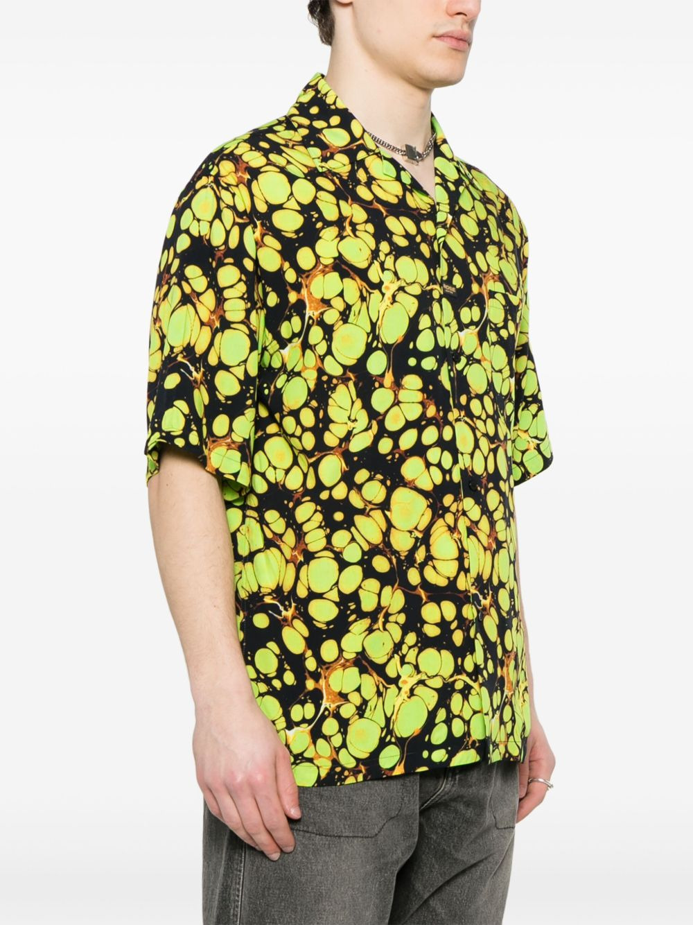 Martine Rose Men Bowling Shirt With Print - 2