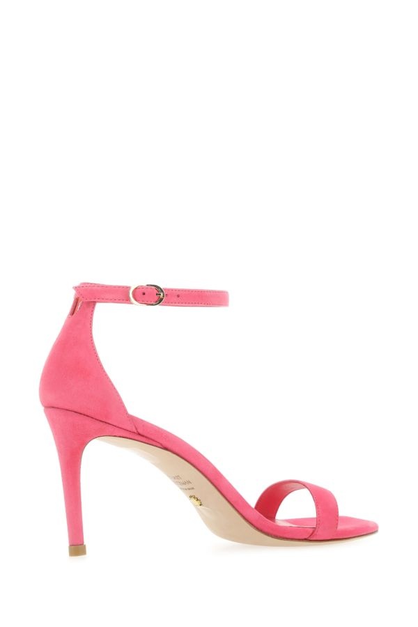 Pink suede Nunakedcurve 85 sandals - 3