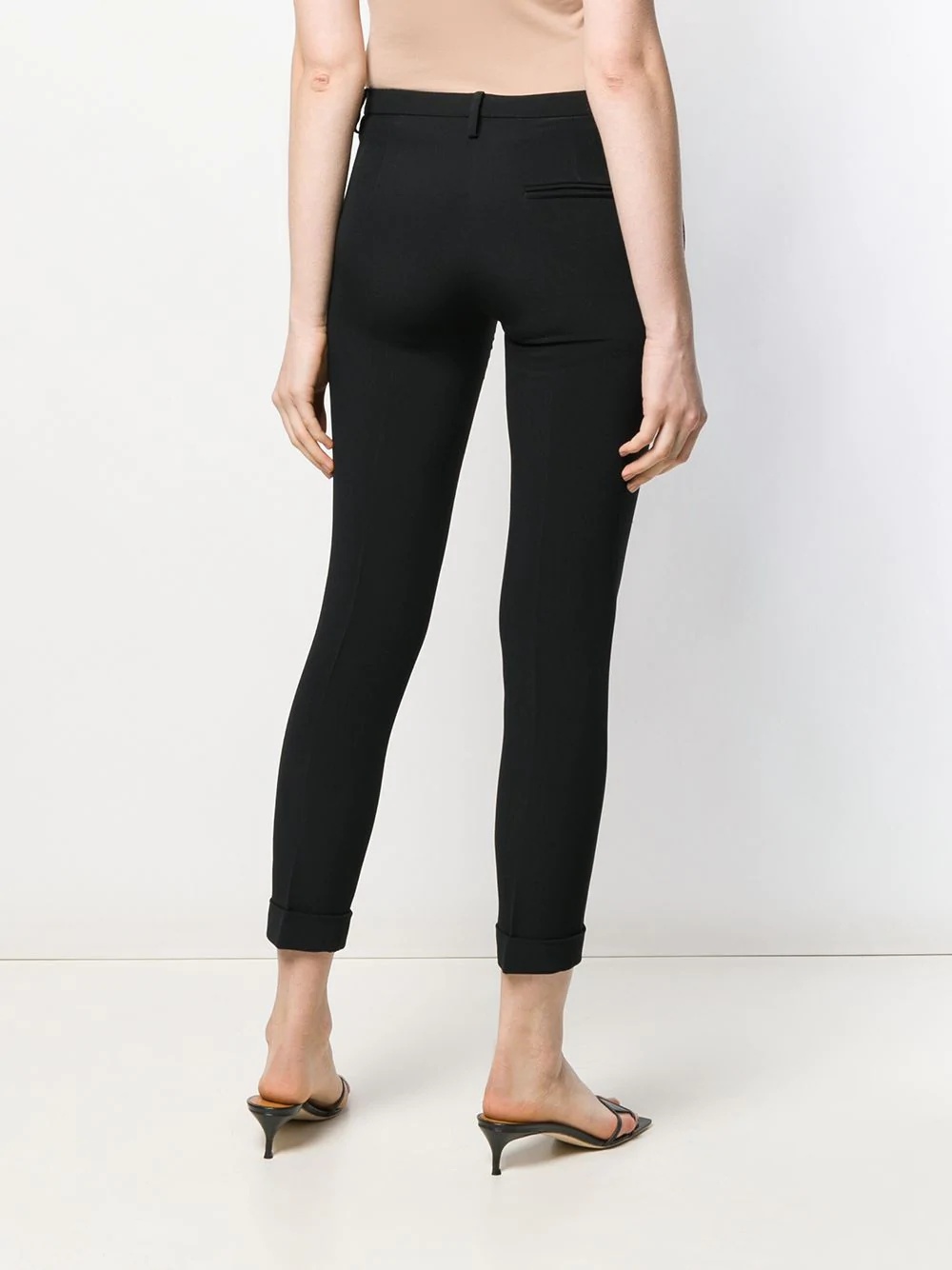 cropped skinny fit trousers - 4