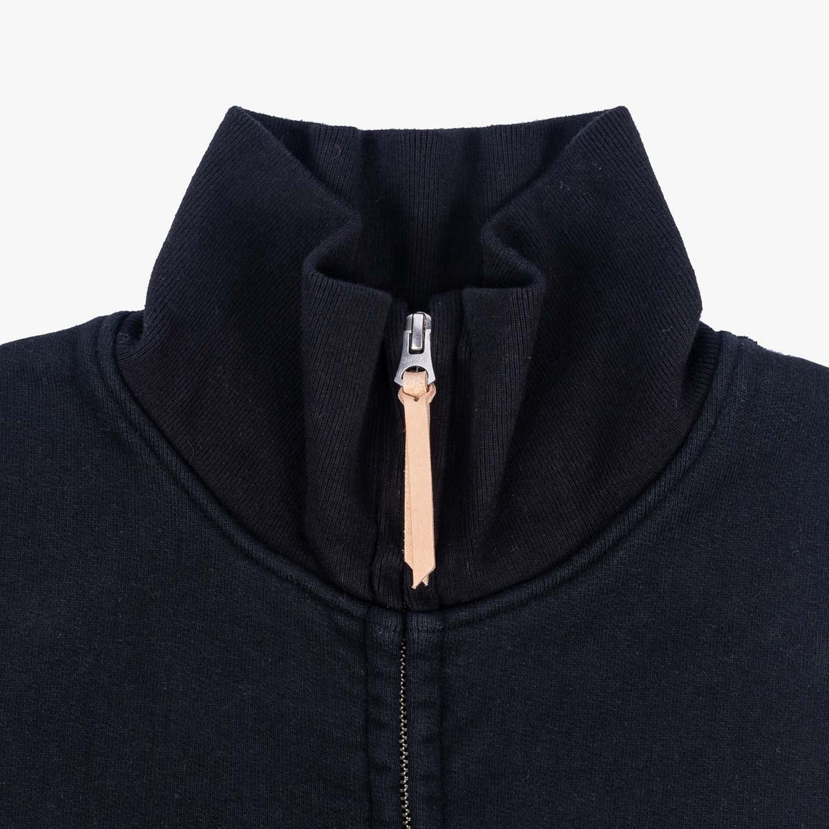 IHSW-78L-BLK Printed 14oz Ultra Heavyweight Loopwheel Cotton Zip Up Sweater - Black - 5