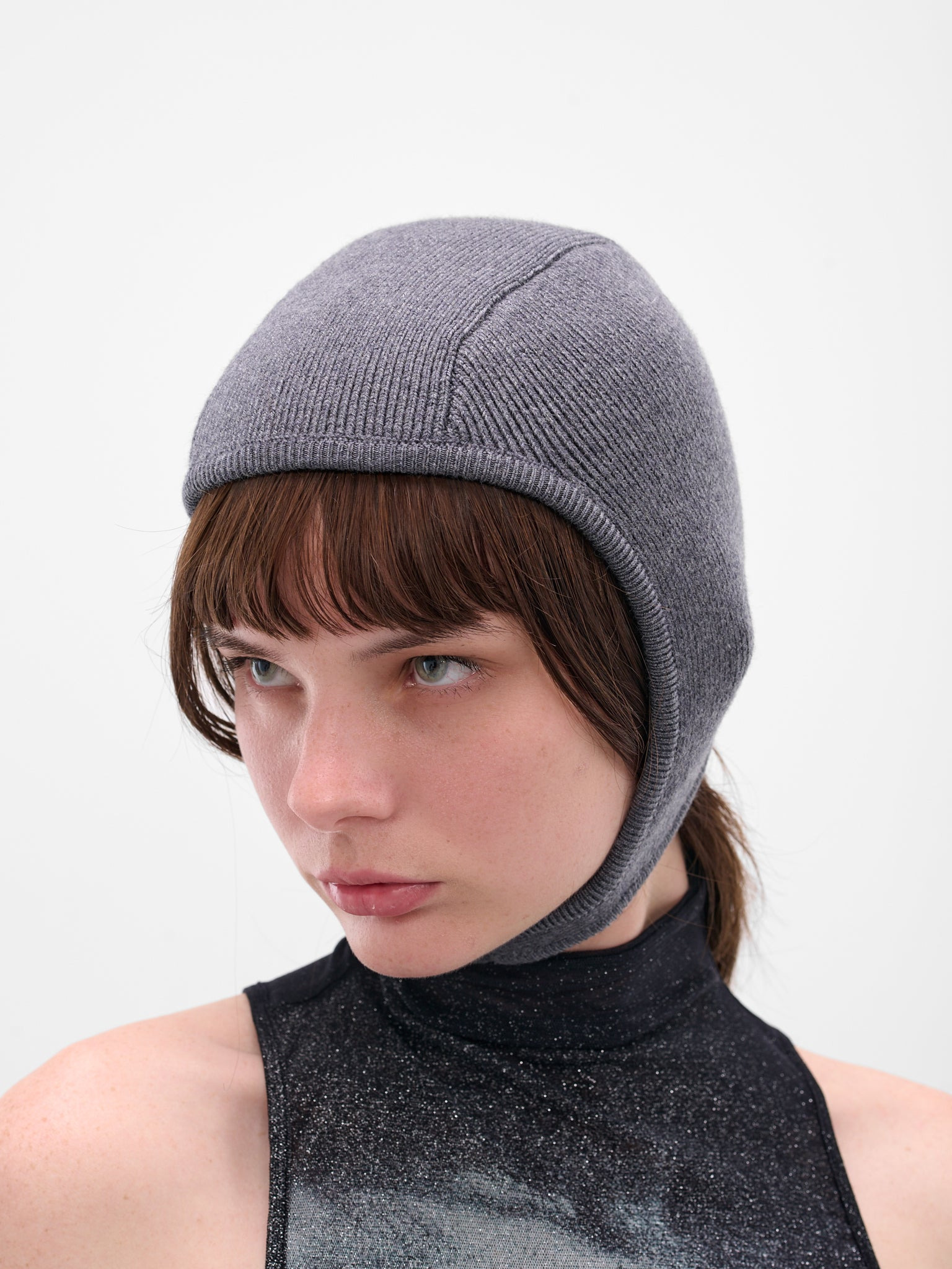 The Gray Garter Strap Beanie - 2