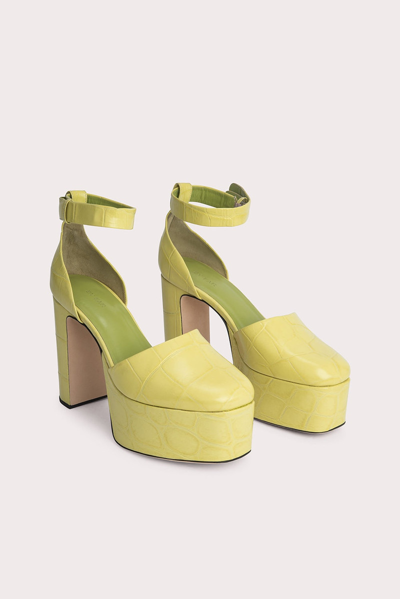 BY FAR Barb Apple Maxi Croco Embossed Leather outlook