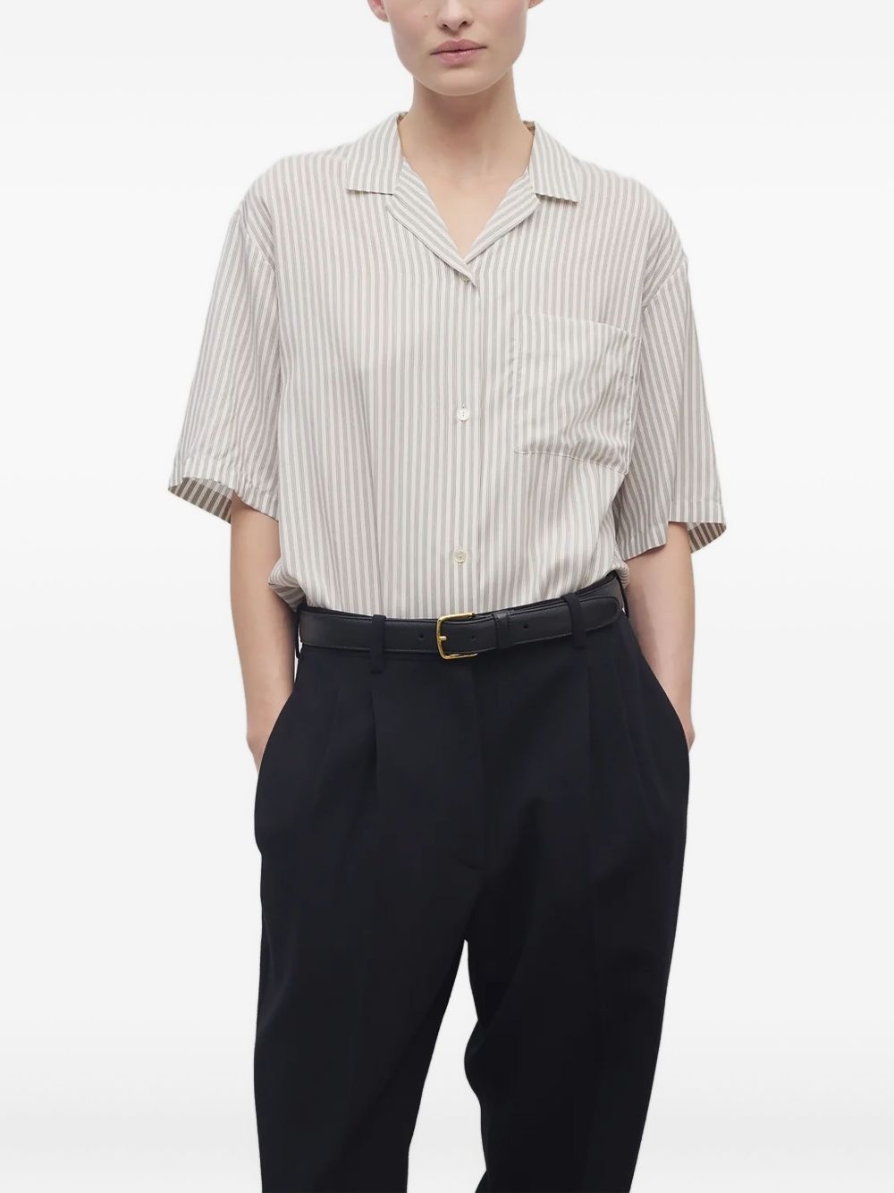 striped short-sleeve shirt - 2