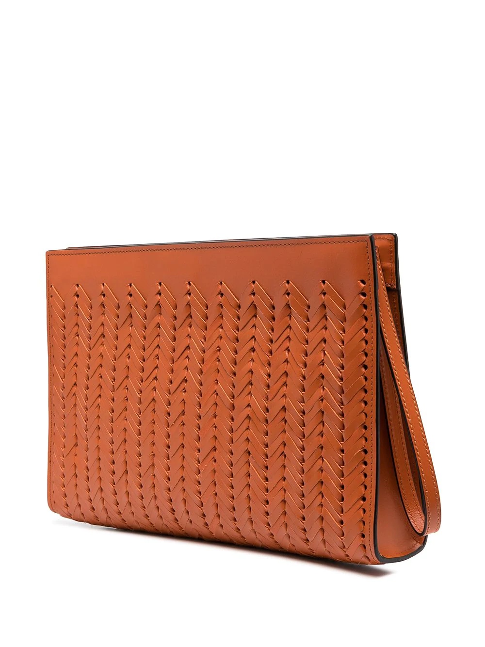 chevron-weave clutch - 3