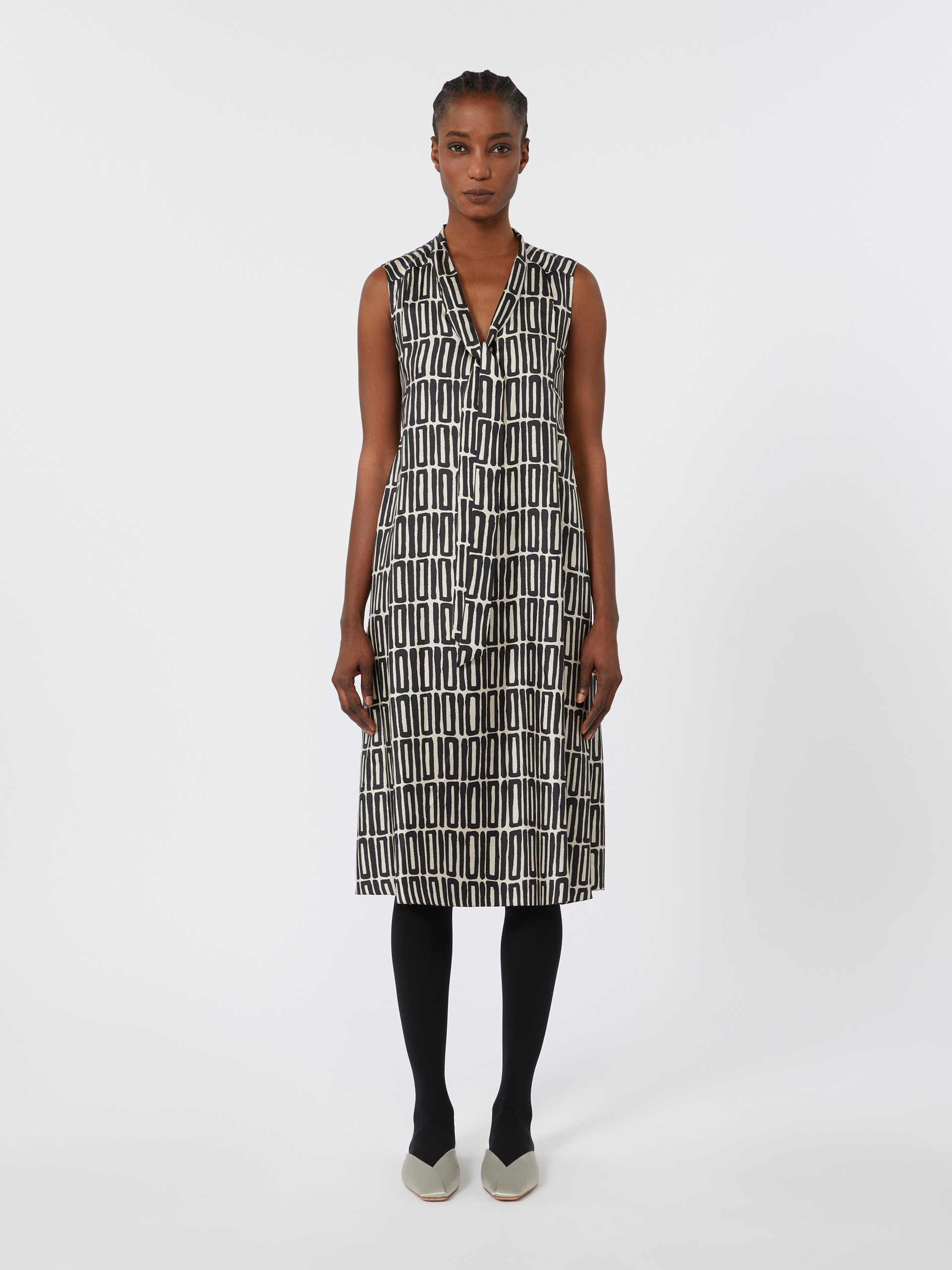 JACKIE Short printed silk dress - 3
