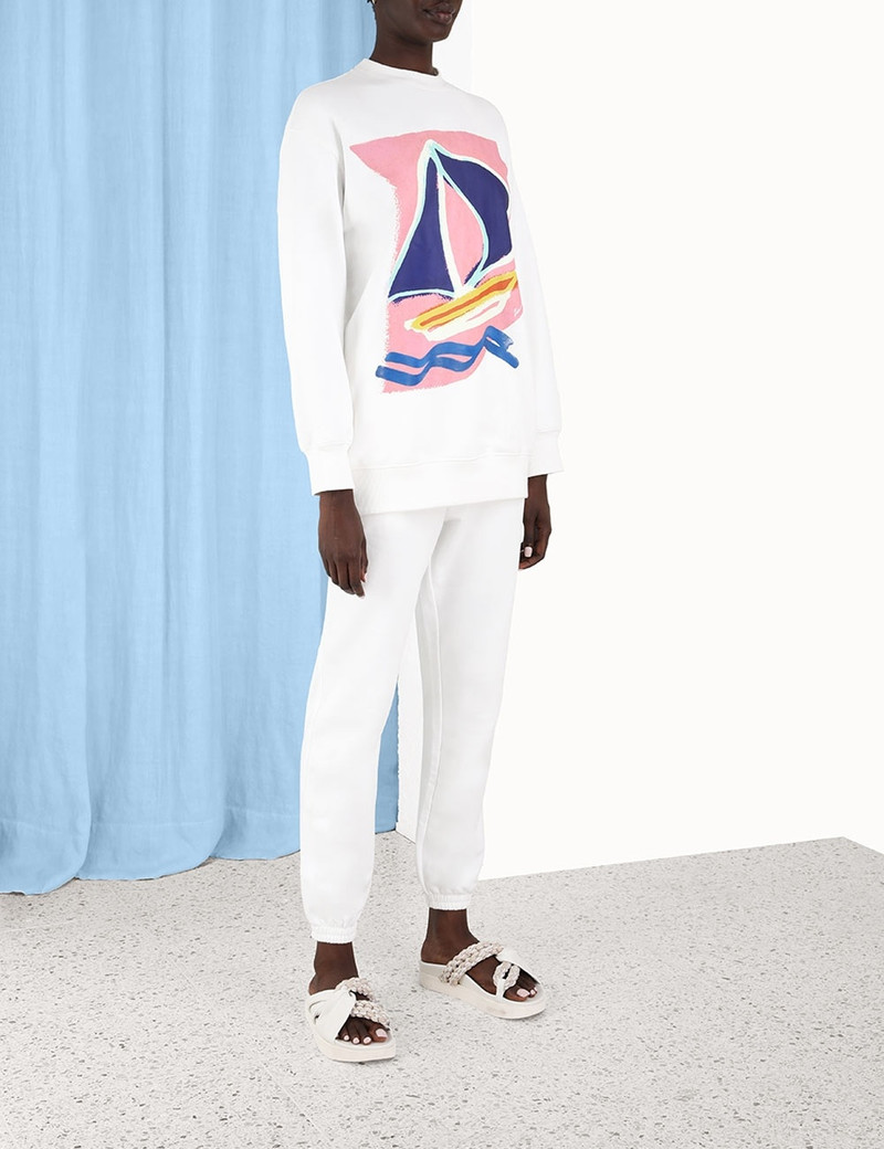 PRINTED CREW FLEECE 3