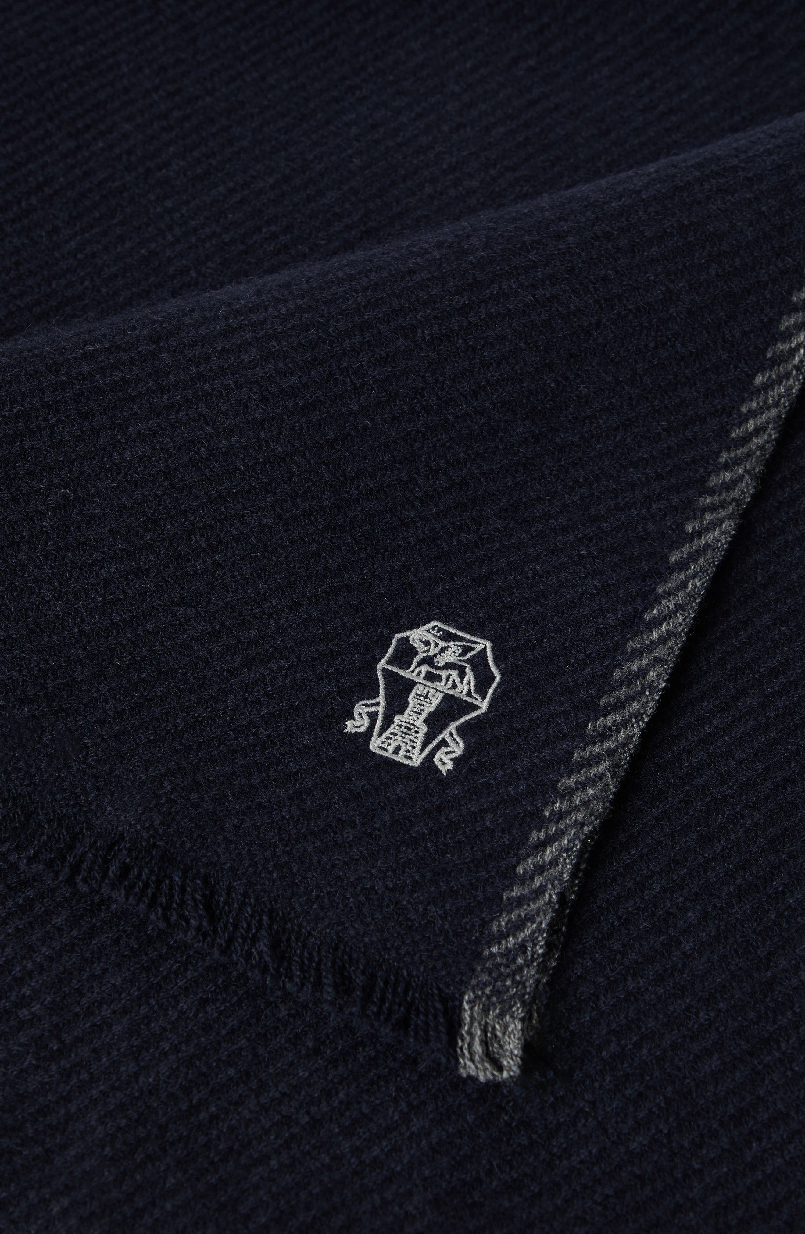 Brunello Cucinelli Cashmere scarf in Marine Blue at Nordstrom - 4