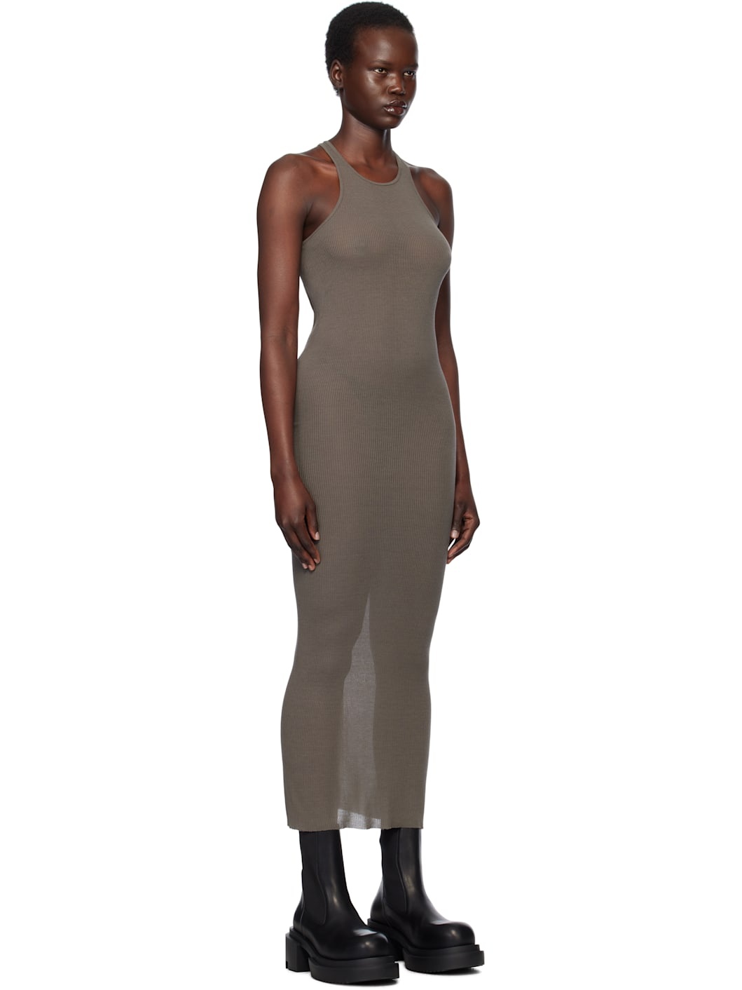 Gray Hollywood Tank Midi Dress - 2
