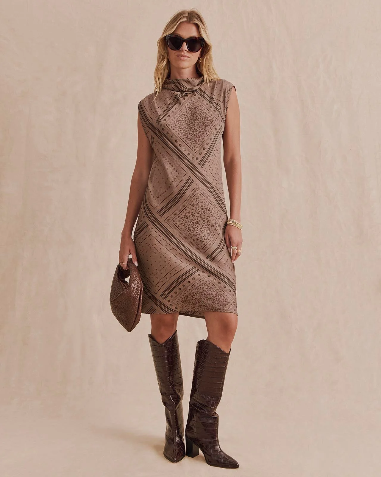 Scout Mock Neck Mini Dress - 1