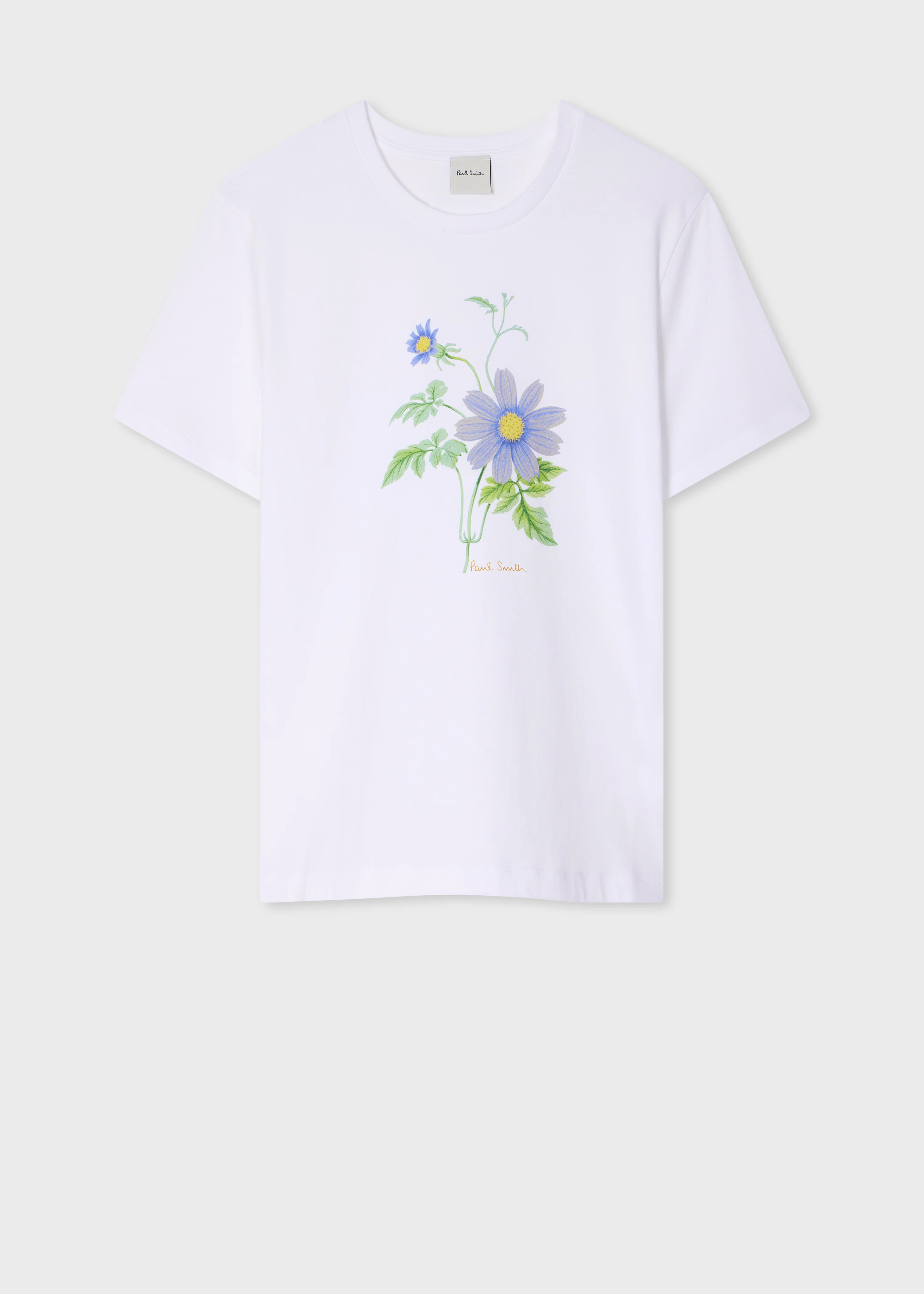 Women's Cotton 'Purple Flower' T-Shirt - 1