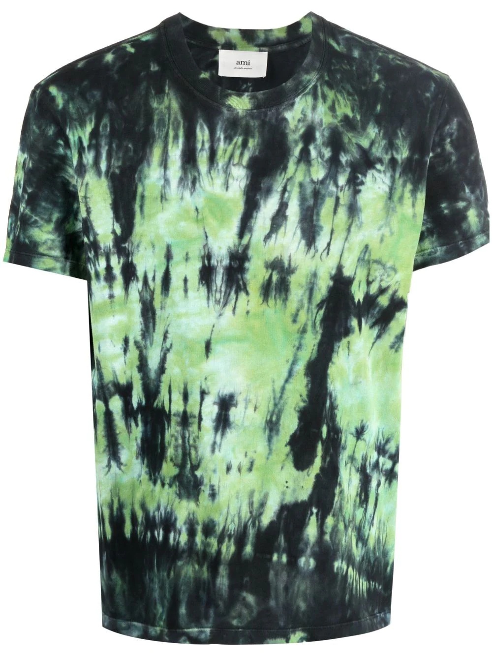 tie dye-print cotton T-shirt - 1